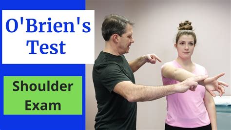 anterior labral tear shoulder test|positive o'brien's test shoulder.